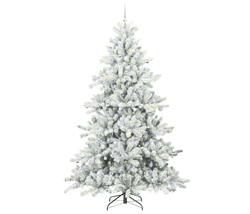 Kunstlik Kokkupandav Jõulupuu Koos 300 Led-Iga 240 Cm Pvc