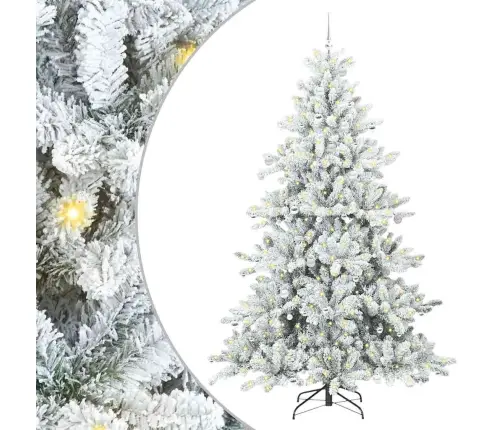 Kunstlik Kokkupandav Jõulupuu Koos 300 Led-Iga 240 Cm Pvc