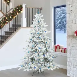 Kunstlik Kokkupandav Jõulupuu Koos 300 Led-Iga 240 Cm Pvc