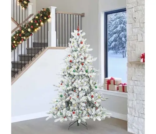 Kunstlik Kokkupandav Jõulupuu Koos 300 Led-Iga 240 Cm Pvc