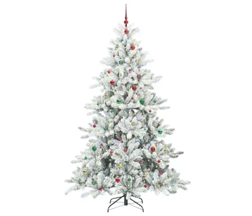 Kunstlik Kokkupandav Jõulupuu Koos 300 Led-Iga 240 Cm Pvc