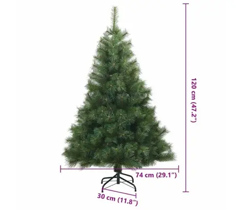 Mākslīgā Ziemassvētku Eglīte Su 150 Led Zaļa 120 Cm Pe Un Pvc Vidaxl