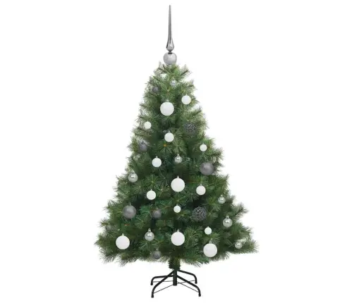 Tehisjõulupuu Koos 150 Led-Iga Roheline 120 Cm Pe Ja Pvc