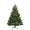 Tehisjõulupuu Koos 150 Led-Iga Roheline 120 Cm Pe Ja Pvc