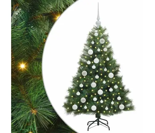 Mākslīgā Ziemassvētku Eglīte Su 150 Led Zaļa 120 Cm Pe Un Pvc Vidaxl