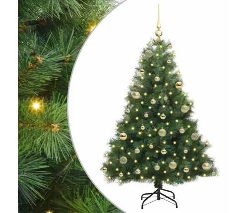 Mākslīgā Ziemassvētku Eglīte Su 150 Led Zaļa 120 Cm Pe Un Pvc Vidaxl
