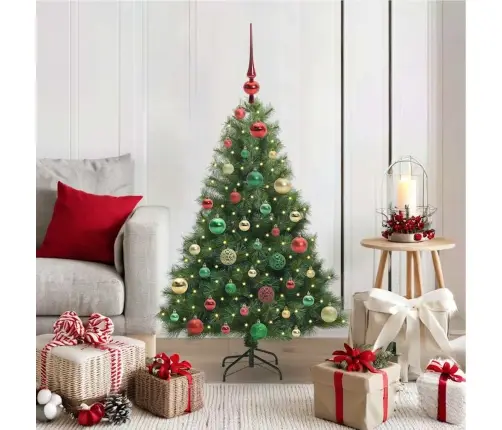 Dirbtinė Kalėdų Eglutė Su 150 Led Žalia 120 Cm Pe Ir Pvc