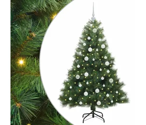 Mākslīgā Ziemassvētku Eglīte Su 150 Led Zaļa 150 Cm Pe Un Pvc Vidaxl