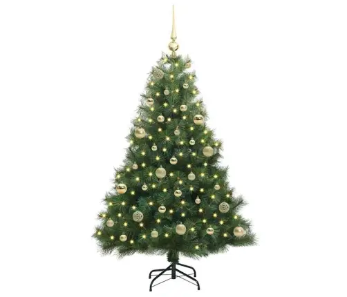 Tehisjõulupuu Koos 150 Led-Iga Roheline 150 Cm Pe Ja Pvc Tehisjõulupuu Koos 150 Led-Iga Roheline 150 Cm Pe Ja Pvc