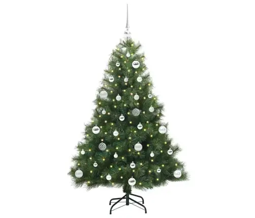 Tehisjõulupuu Koos 150 Led-Iga Roheline 150 Cm Pe Ja Pvc