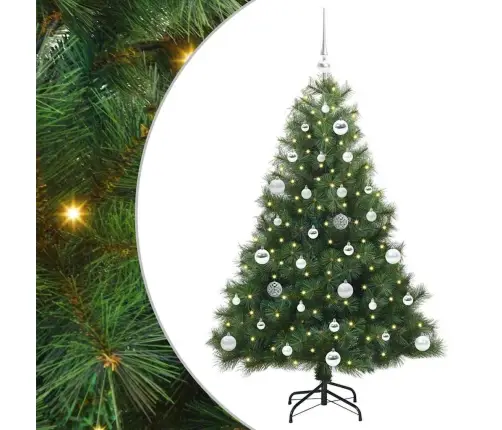 Tehisjõulupuu Koos 150 Led-Iga Roheline 150 Cm Pe Ja Pvc