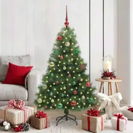 Mākslīgā Ziemassvētku Eglīte Su 150 Led Zaļa 150 Cm Pe Un Pvc Vidaxl Mākslīgā Ziemassvētku Eglīte Su 150 Led Zaļa 150 Cm Pe Un Pvc Vidaxl