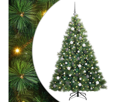 Mākslīgā Ziemassvētku Eglīte Su 300 Led Zaļa 180 Cm Pe Un Pvc Vidaxl