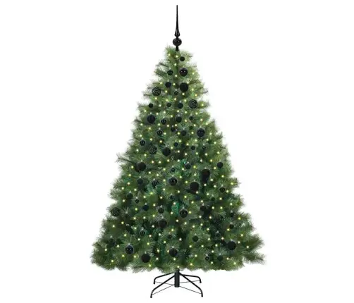 Tehisjõulupuu Koos 300 Led-Iga Roheline 180 Cm Pe Ja Pvc