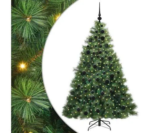 Tehisjõulupuu Koos 300 Led-Iga Roheline 180 Cm Pe Ja Pvc