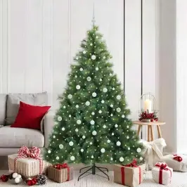 Tehisjõulupuu Koos 300 Led-Iga Roheline 180 Cm Pe Ja Pvc