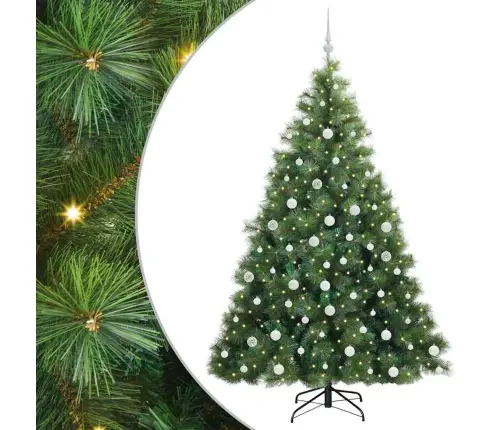 Tehisjõulupuu Koos 300 Led-Iga Roheline 180 Cm Pe Ja Pvc