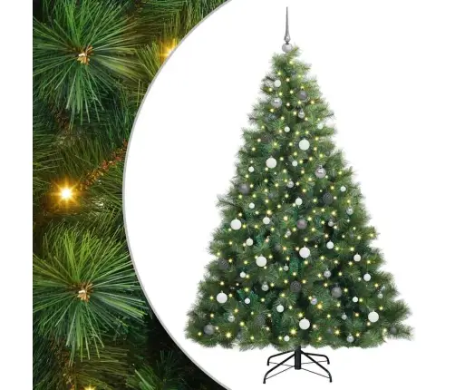 Dirbtinė Kalėdų Eglutė Su 300 Led Žalia 210 Cm Pe Ir Pvc Dirbtinė Kalėdų Eglutė Su 300 Led Žalia 210 Cm Pe Ir Pvc