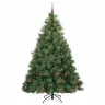 Mākslīgā Ziemassvētku Eglīte Su 300 Led Zaļa 210 Cm Pe Un Pvc Vidaxl