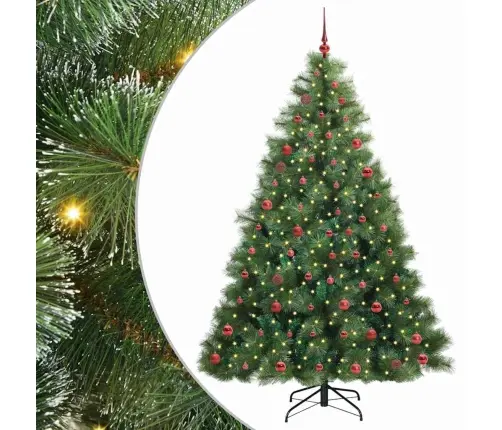 Mākslīgā Ziemassvētku Eglīte Su 300 Led Zaļa 210 Cm Pe Un Pvc Vidaxl