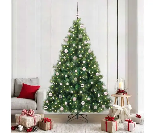 Dirbtinė Kalėdų Eglutė Su 300 Led Žalia 210 Cm Pe Ir Pvc