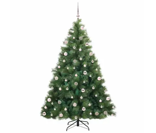 Dirbtinė Kalėdų Eglutė Su 300 Led Žalia 210 Cm Pe Ir Pvc