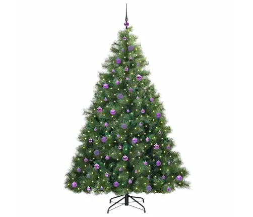 Mākslīgā Ziemassvētku Eglīte Su 300 Led Zaļa 210 Cm Pe Un Pvc Vidaxl