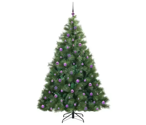 Mākslīgā Ziemassvētku Eglīte Su 300 Led Zaļa 210 Cm Pe Un Pvc Vidaxl