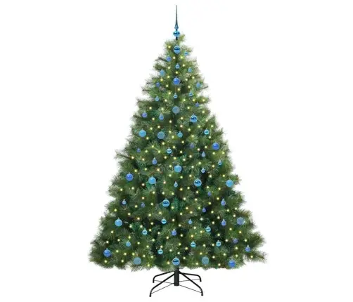 Mākslīgā Ziemassvētku Eglīte Su 300 Led Zaļa 210 Cm Pe Un Pvc Vidaxl