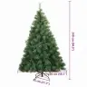 Tehisjõulupuu Koos 300 Led-Iga Roheline 240 Cm Pe Ja Pvc