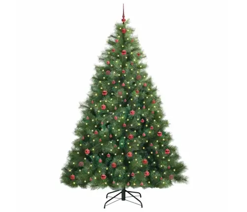 Mākslīgā Ziemassvētku Eglīte Su 300 Led Zaļa 240 Cm Pe Un Pvc Vidaxl