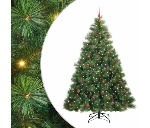 Mākslīgā Ziemassvētku Eglīte Su 300 Led Zaļa 240 Cm Pe Un Pvc Vidaxl