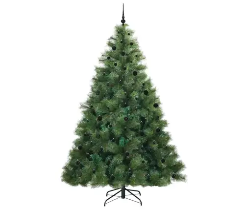 Dirbtinė Kalėdų Eglutė Su 300 Led Žalia 240 Cm Pe Ir Pvc