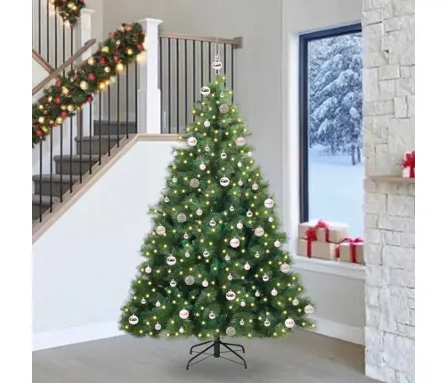 Mākslīgā Ziemassvētku Eglīte Su 300 Led Zaļa 240 Cm Pe Un Pvc Vidaxl Mākslīgā Ziemassvētku Eglīte Su 300 Led Zaļa 240 Cm Pe Un Pvc Vidaxl