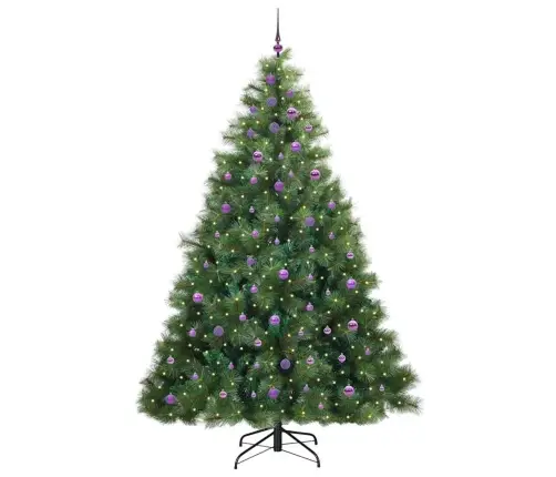 Mākslīgā Ziemassvētku Eglīte Su 300 Led Zaļa 240 Cm Pe Un Pvc Vidaxl