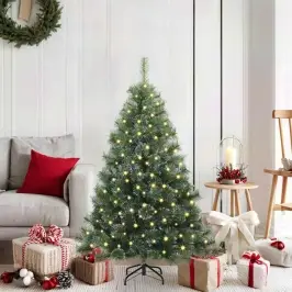 Dirbtinė Kalėdų Eglutė Su 150 Led Žalia 120 Cm Pe Ir Pvc