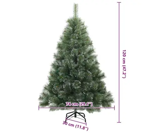 Mākslīgā Ziemassvētku Eglīte Su 150 Led Zaļa 120 Cm Pe Un Pvc Vidaxl