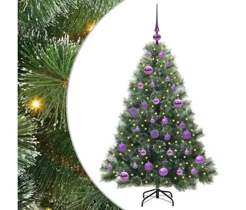 Mākslīgā Ziemassvētku Eglīte Su 150 Led Zaļa 120 Cm Pe Un Pvc Vidaxl