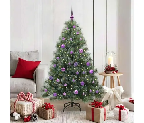 Tehisjõulupuu Koos 150 Led-Iga Roheline 150 Cm Pe Ja Pvc