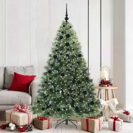 Mākslīgā Ziemassvētku Eglīte Su 300 Led Zaļa 180 Cm Pe Un Pvc Vidaxl