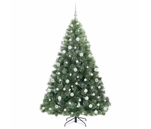 Dirbtinė Kalėdų Eglutė Su 300 Led Žalia 180 Cm Pe Ir Pvc