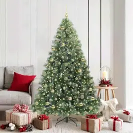 Dirbtinė Kalėdų Eglutė Su 300 Led Žalia 180 Cm Pe Ir Pvc