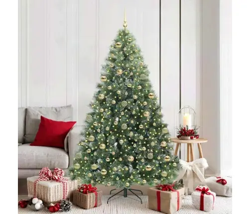 Dirbtinė Kalėdų Eglutė Su 300 Led Žalia 180 Cm Pe Ir Pvc