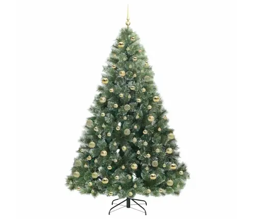Dirbtinė Kalėdų Eglutė Su 300 Led Žalia 180 Cm Pe Ir Pvc