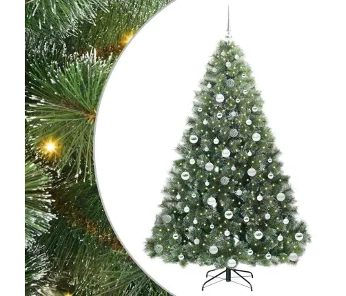 Tehisjõulupuu Koos 300 Led-Iga Roheline 180 Cm Pe Ja Pvc