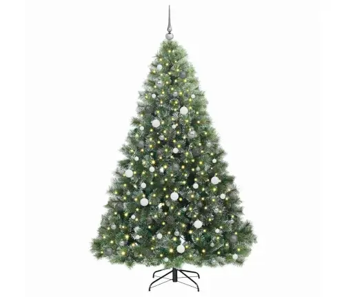 Mākslīgā Ziemassvētku Eglīte Su 300 Led Zaļa 210 Cm Pe Un Pvc Vidaxl