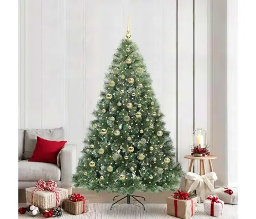 Mākslīgā Ziemassvētku Eglīte Su 300 Led Zaļa 210 Cm Pe Un Pvc Vidaxl