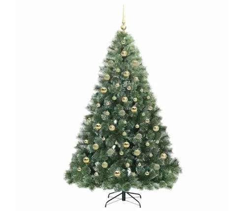 Mākslīgā Ziemassvētku Eglīte Su 300 Led Zaļa 210 Cm Pe Un Pvc Vidaxl