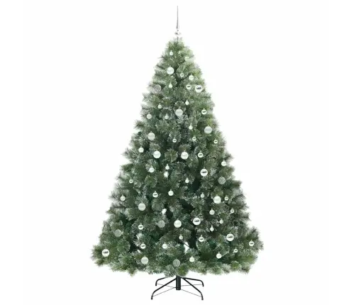 Tehisjõulupuu Koos 300 Led-Iga Roheline 210 Cm Pe Ja Pvc