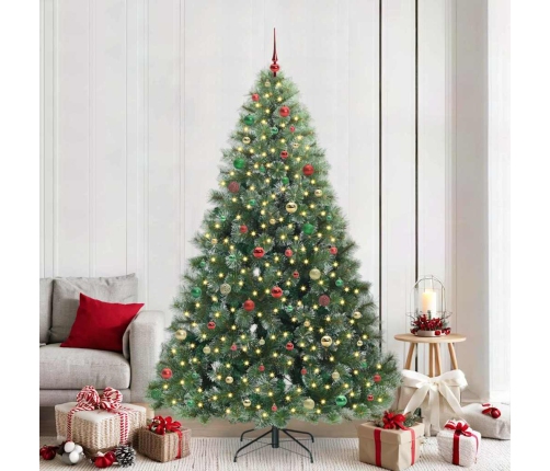 Mākslīgā Ziemassvētku Eglīte Su 300 Led Zaļa 210 Cm Pe Un Pvc Vidaxl